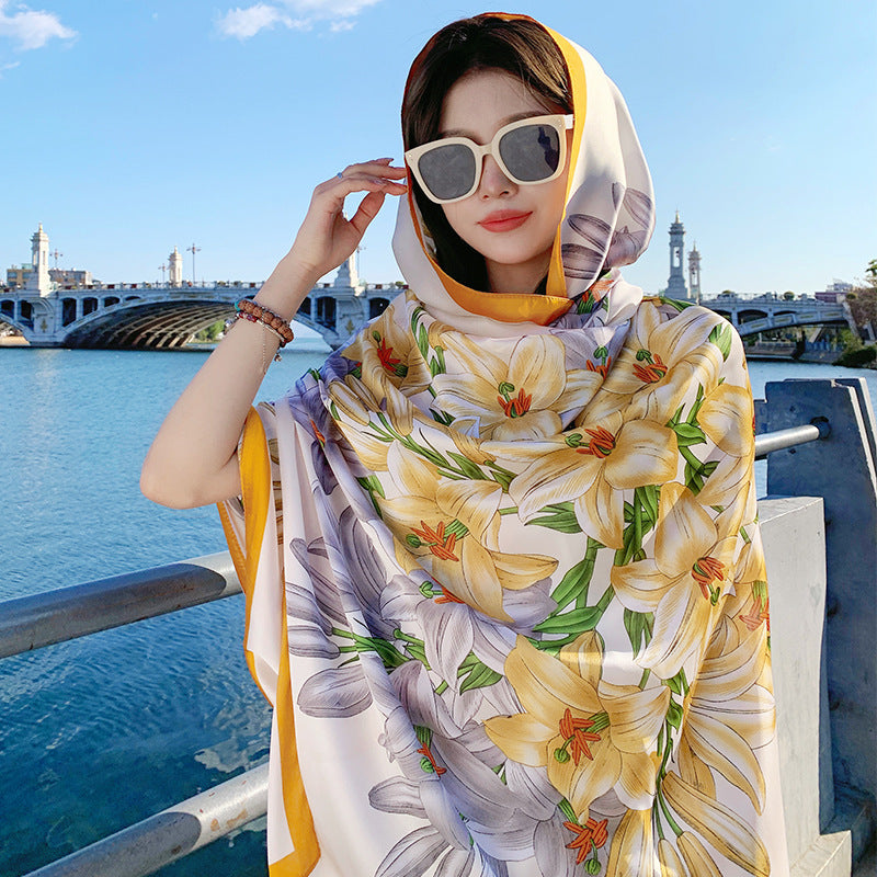 Silk Hijab For Vacation