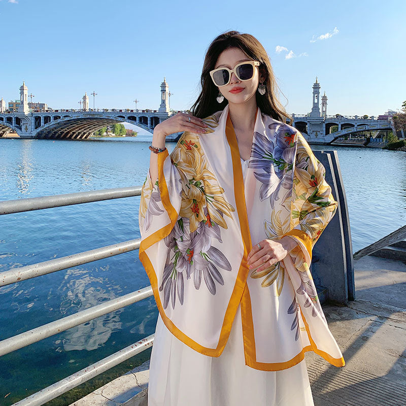 Silk Hijab For Vacation