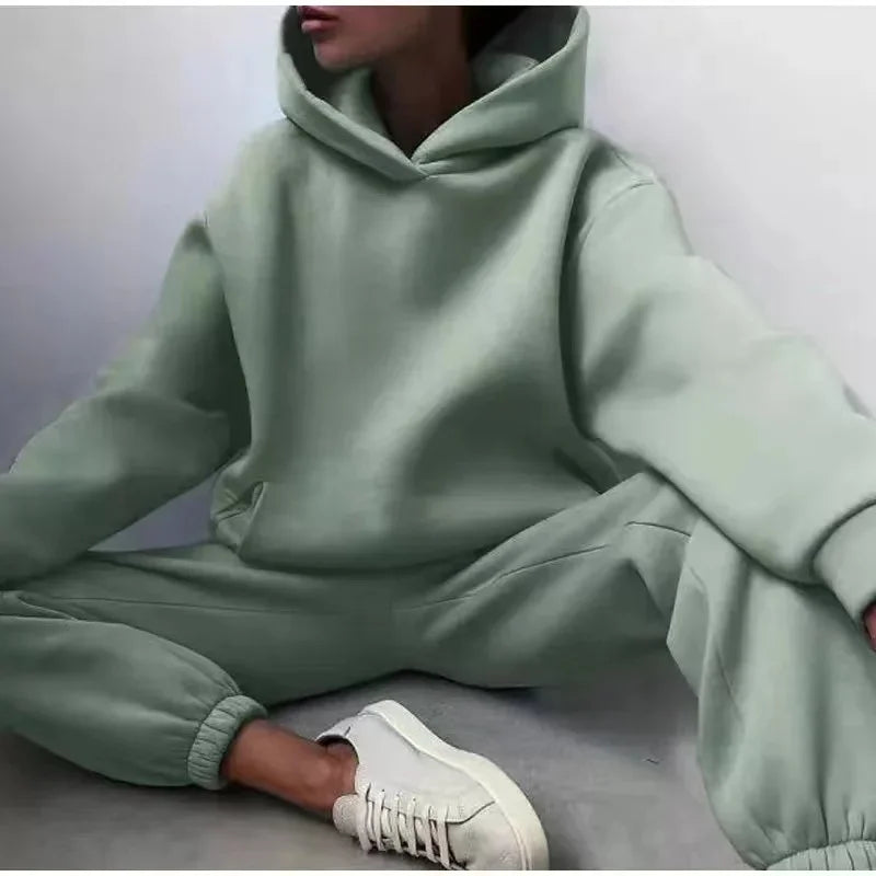 Two Piece Sets Women Oversized hoodie