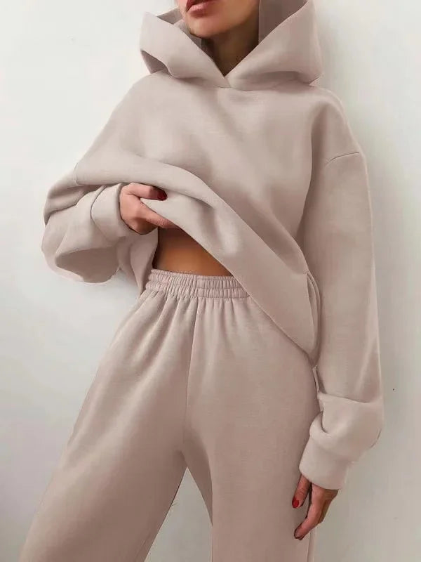 Two Piece Sets Women Oversized hoodie
