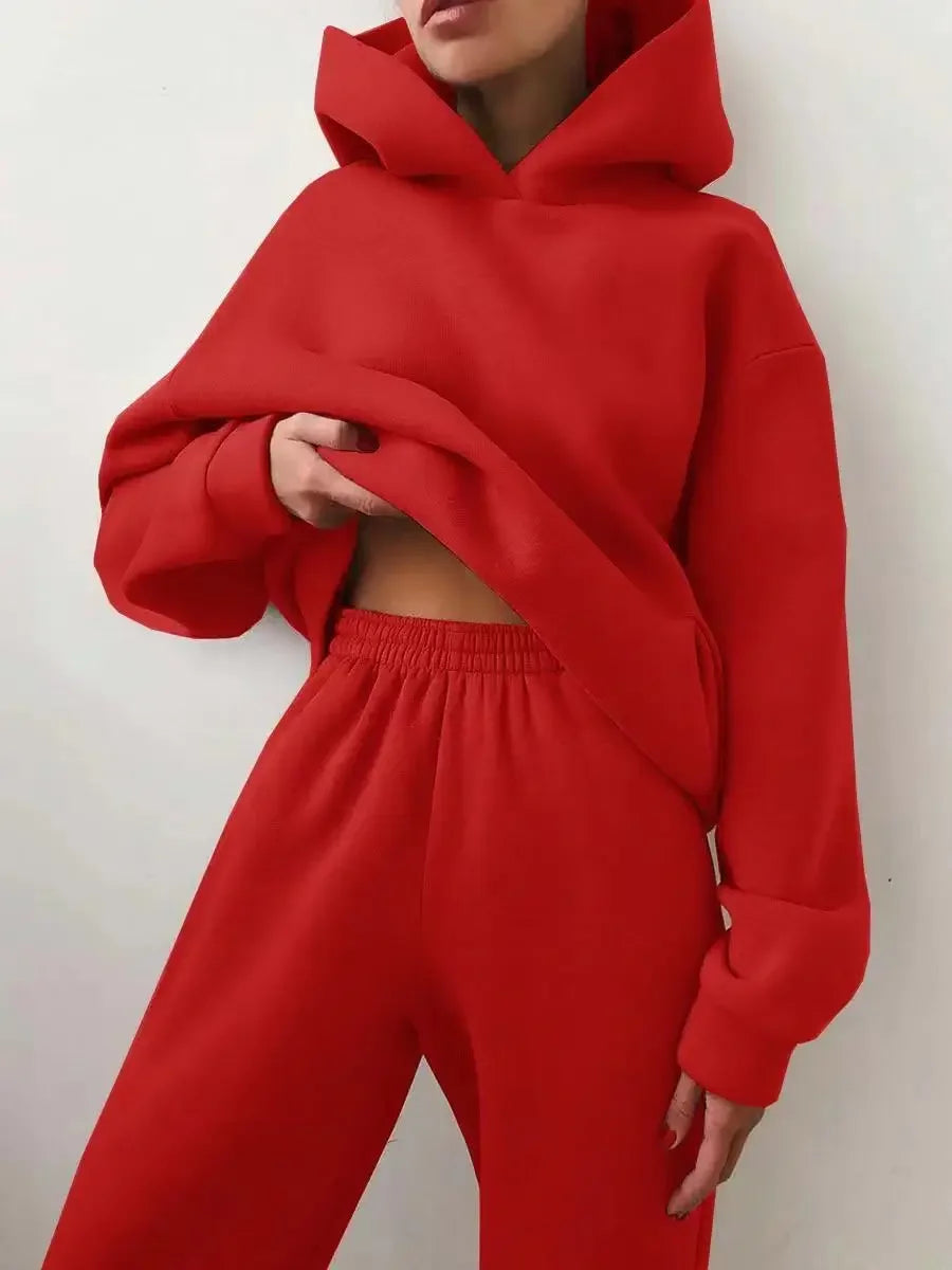 Two Piece Sets Women Oversized hoodie