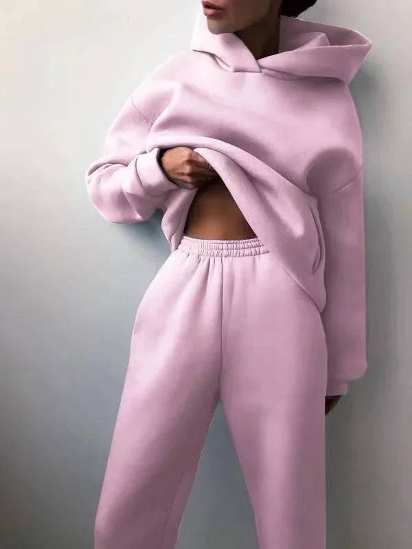 Two Piece Sets Women Oversized hoodie