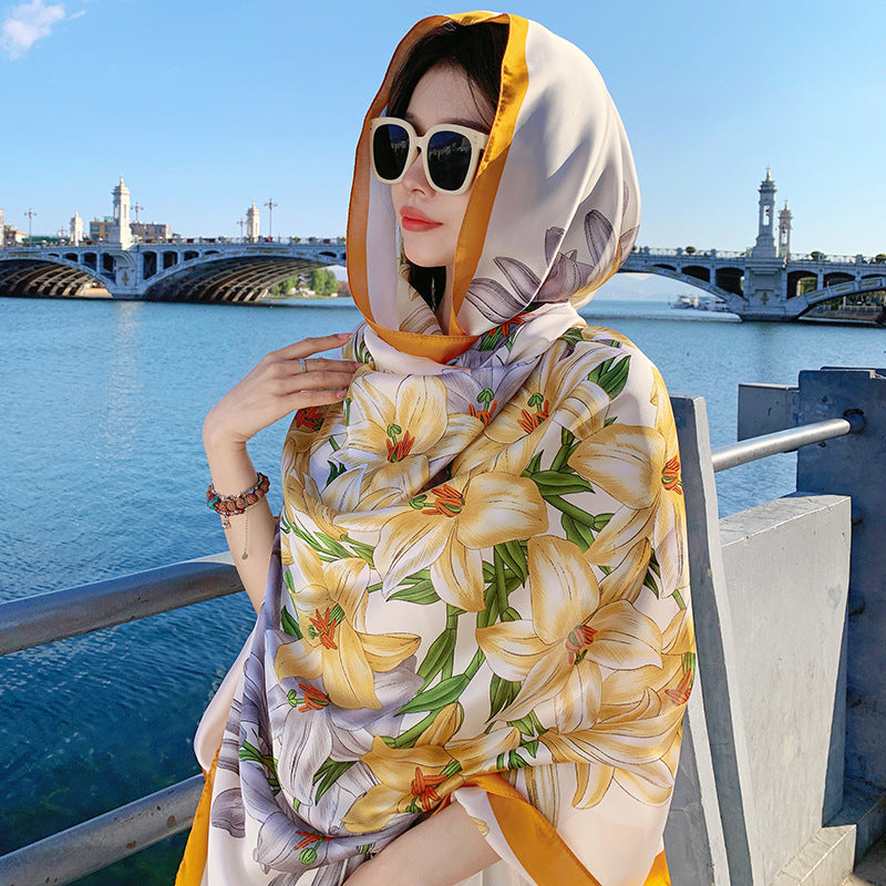 Silk Hijab For Vacation