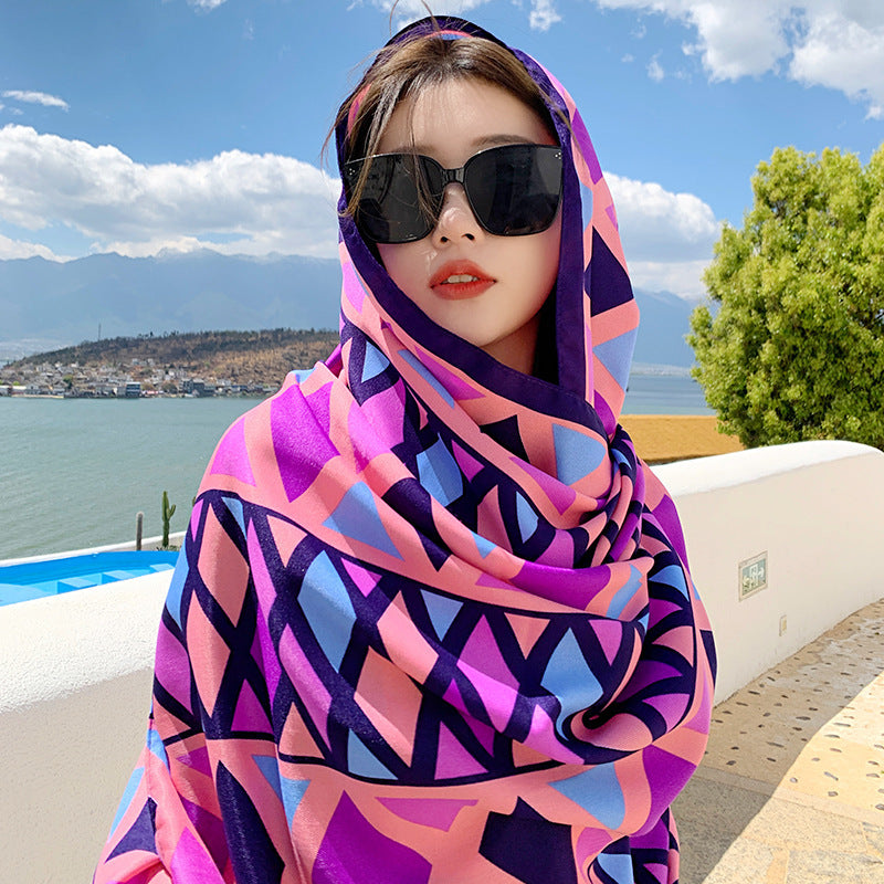 Seaside Holiday Hijab For Summer